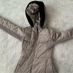 ARMANI Faux Fur-Trim Down Puffer Coat